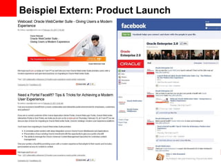 Beispiel Extern: Product Launch