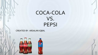 COCA-COLA
VS.
PEPSI
CREATED BY: ARSALAN IQBAL
 