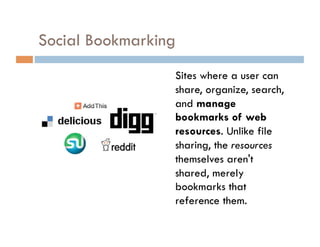 Video & Photo Sharing Websites or software that allows users to share and  distribute video clips and photos . Videos/photos can be associated with a “channel” or “album” by user or company name. 