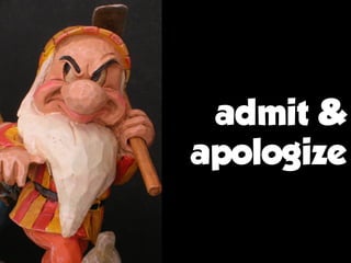 admit &
apologize
 