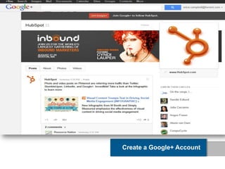 Create a Google+ Account
 