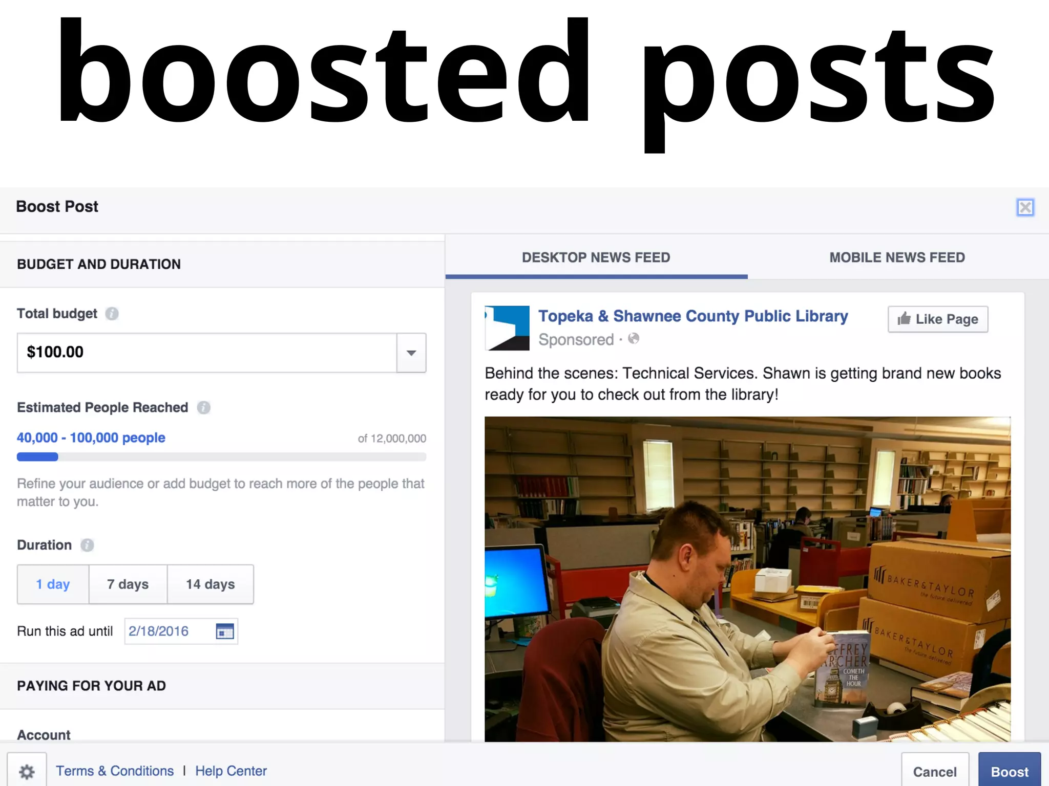 boosted posts
