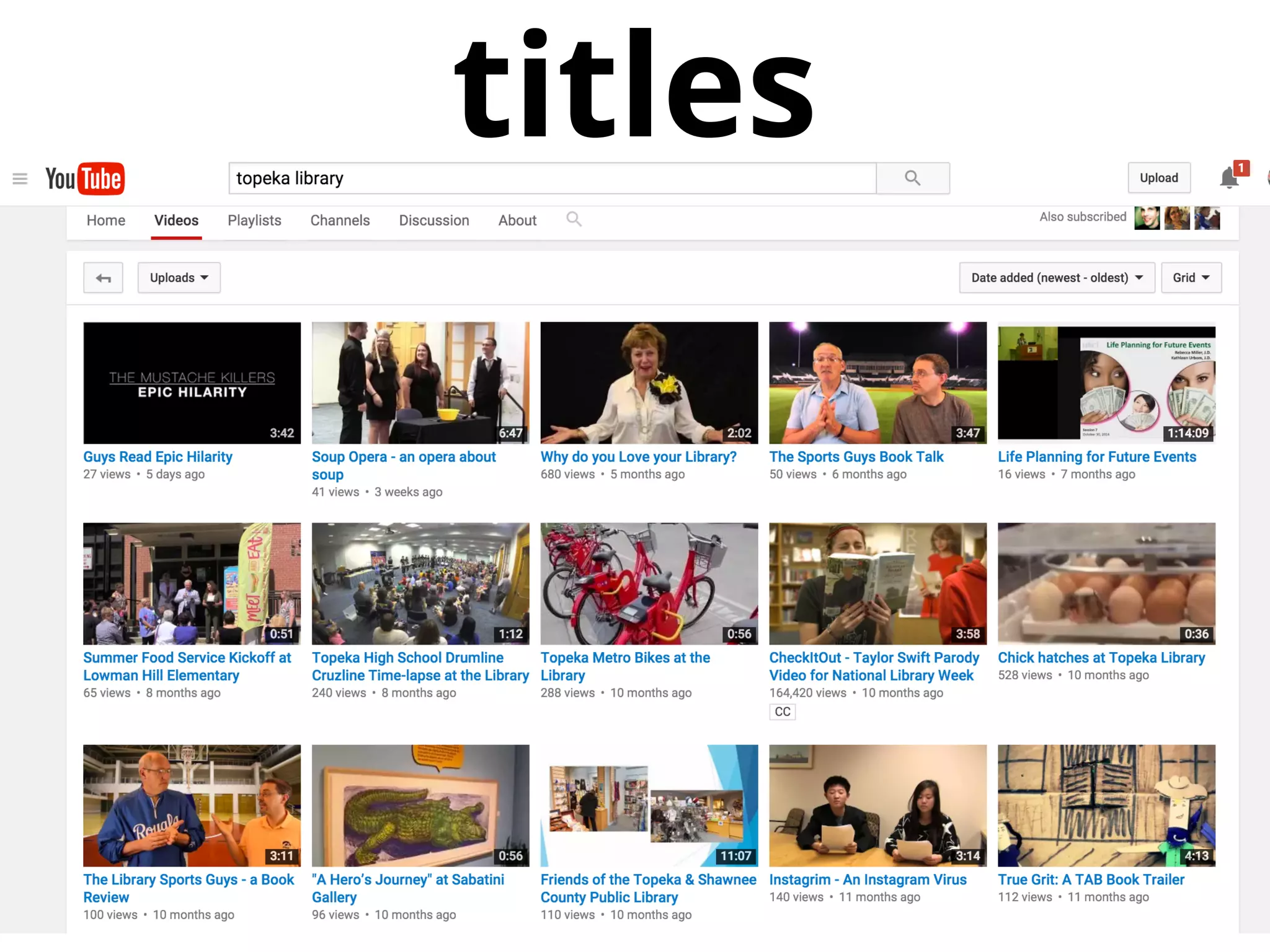 titles