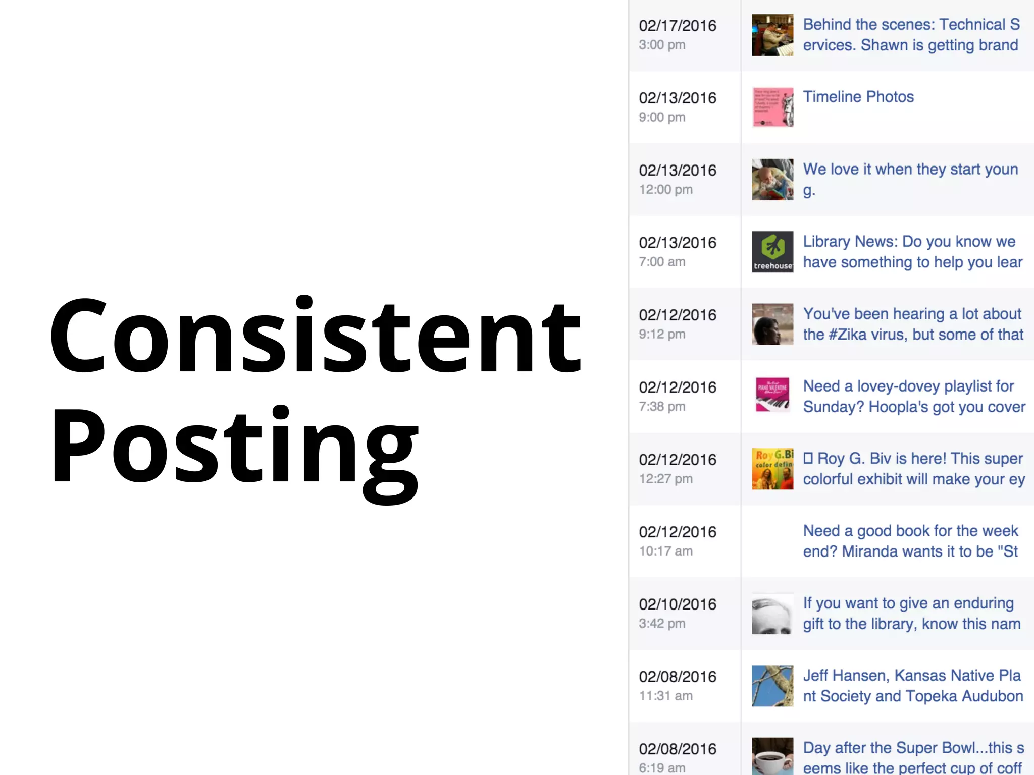 Consistent
Posting