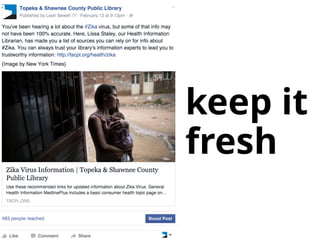 keep it 
fresh
 