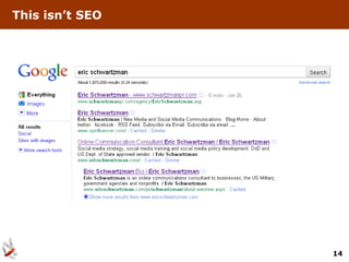 This isn’t SEO




                 14
 