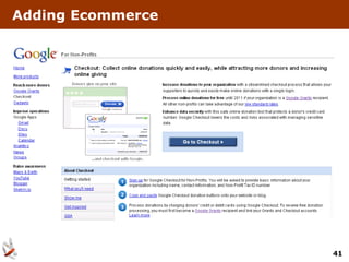 Adding Ecommerce




                   41
 