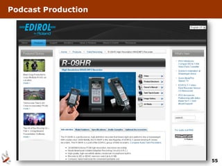 Podcast Production




                     55
 