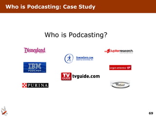 Who is Podcasting: Case Study




            Who is Podcasting?




                                 69
 