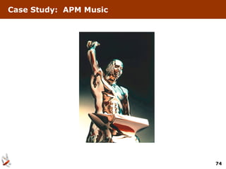 Case Study: APM Music




                        74
 