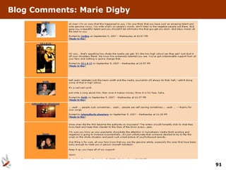 Blog Comments: Marie Digby




                             91
 