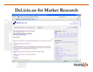 Del.icio.us for Market Research
 