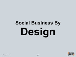 Social Business By

                   Design
dachisgroup.com           47
 