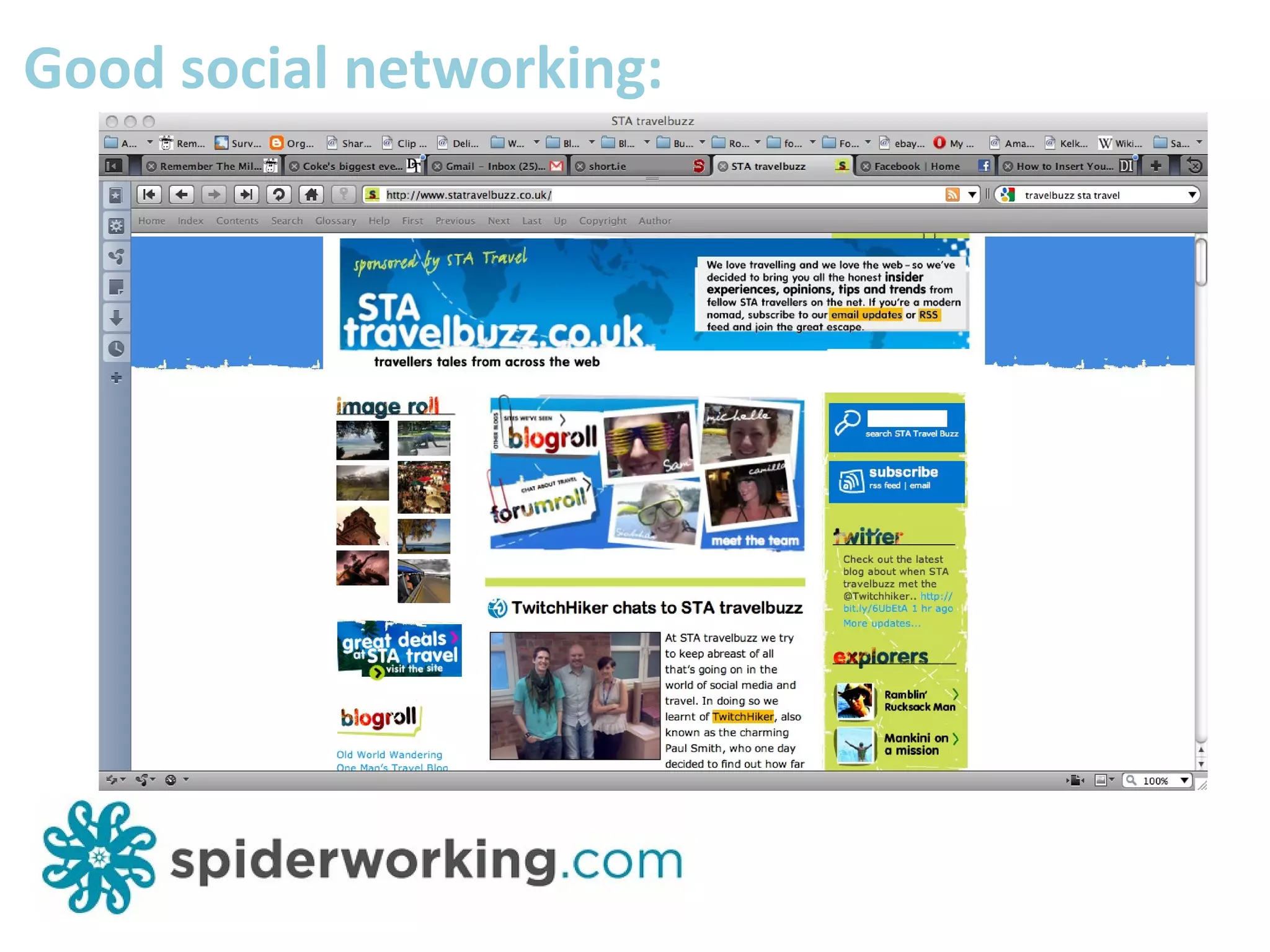 Good social networking: