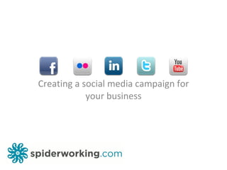 Creating a social media campaign for your business 