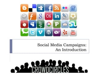 Social Media Campaigns:
         An Introduction
 