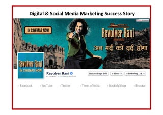 Digital & Social Media Marketing Success Story
- Facebook - YouTube - Twitter - Times of India - BookMyShow - Bhaskar
 