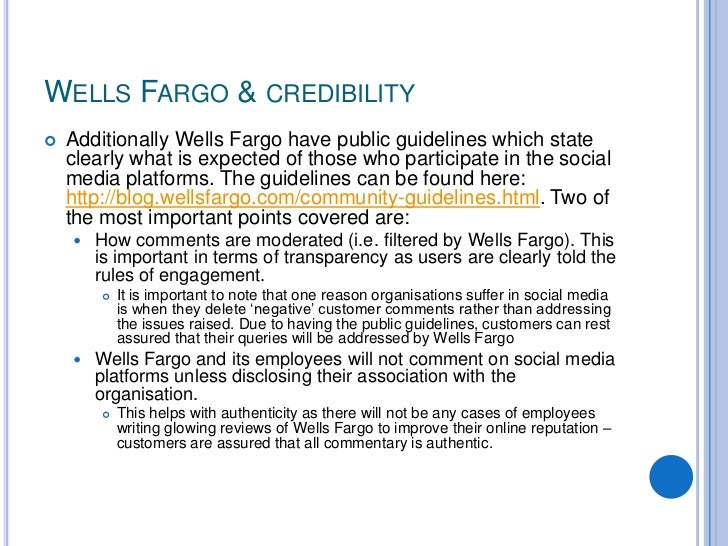 Wells Fargo Social Media Case Study