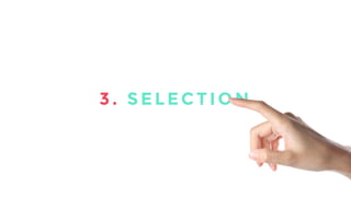 Then it’s all a matter of selection. 
3 . SELECTION 
 