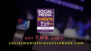 Download Social Media for Events a completely free to download book. No email is required to get it. No tricks, no gates. Out on the 19th of Novemeber on 
EventManagerBlog.com 
G E T T H E B O O K , 
s o c i a l m e d i a f o r e v e n t s e b o o k . com 
