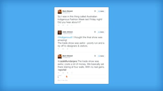 Whatever happened to feedback forms. I’ve had heated conversations online on the value of feedback forms. Look at this example, engage, ask questions - why did they not like 
it? How can they help make it better? Worth hundreds of Completely Agree or Almost disagree, meaningless answers. 
 