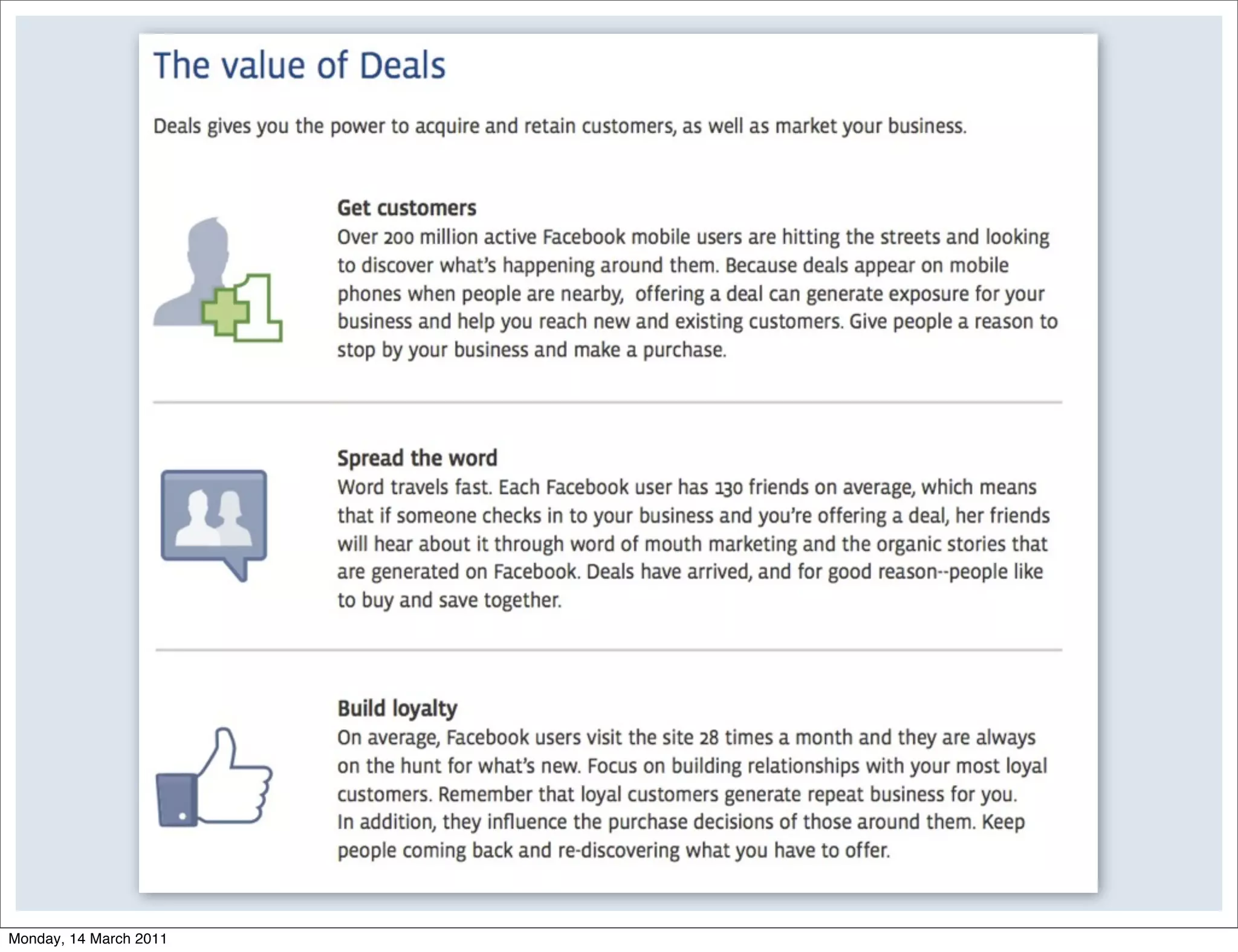 Monday, 14 March 2011
 