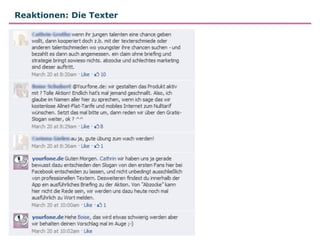 Reaktionen: Die Texter
 