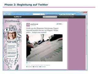 Phase 2: Begleitung auf Twitter
 