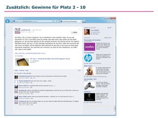 Zusätzlich: Gewinne für Platz 2 - 10
 