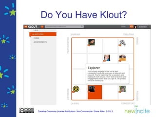 Do You Have Klout?




Creative Commons License Attribution - NonCommercial- Share Alike 3.0 U.S.
 