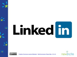 Creative Commons License Attribution - NonCommercial- Share Alike 3.0 U.S.
 