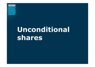 Unconditional
shares
 