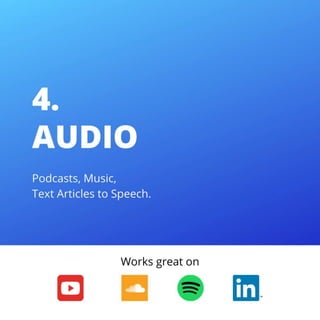 Content formats that will work on Social Media in 2020