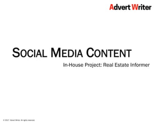 Social Media Content Sample - Real Estate Informer | PDF