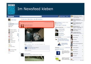 Im Newsfeed kleben
 
