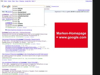 Marken-Homepage
= www.google.com
 