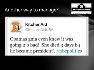 Another way to manage?
 