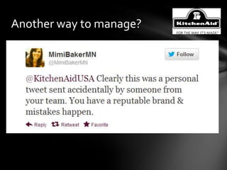 Another way to manage?
 