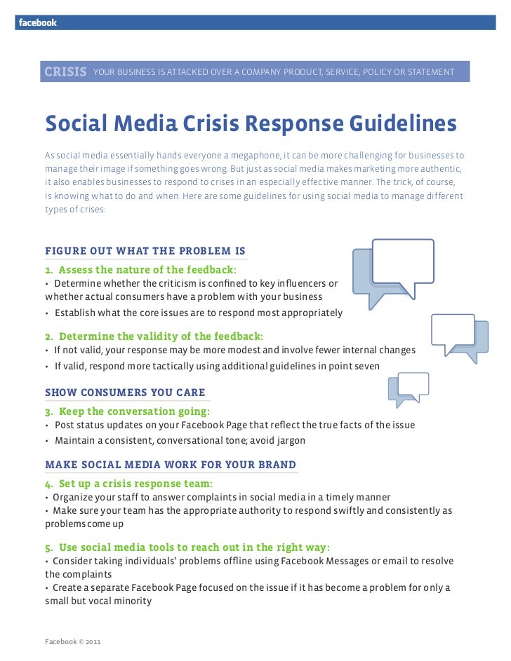 Social Media Crisis Guidelines