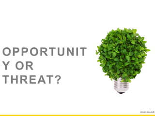 ?
OPPORTUNITY
OR THREAT?


              Drizzlin Media®
 