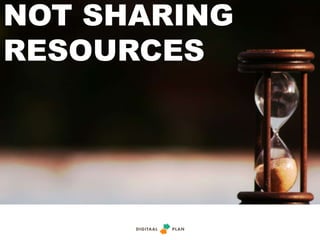 NOT SHARING
RESOURCES
& how they got
slowed down?
 