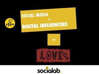 SOCIAL MEDIA
+
DIGITAL INFLUENCERS
=
 