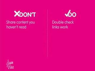 2014 - Luan Wise - Social media dos and don'ts