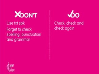 2014 - Luan Wise - Social media dos and don'ts