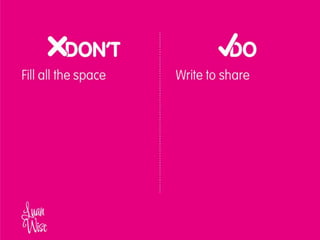 2014 - Luan Wise - Social media dos and don'ts