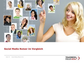 Soziodemographie




Social Media Nutzer im Vergleich


 Seite 30   Social Media Effects 2012
 
