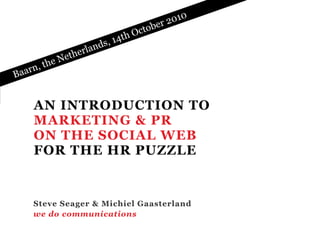 Social media | ehrm | the HR puzzle | Netherlands