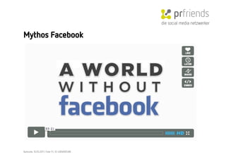 die social media netzwerker

Mythos Facebook




Karlsruhe, 10.05.2011 | Folie 11 | © LIVEVENTURE
 