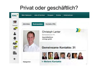 Privat oder geschäftlich?




          Corporate Dialog   41
 