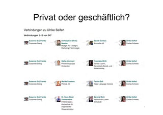 Privat oder geschäftlich?




          Corporate Dialog   42
 